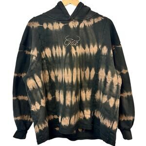 I.AM.GIA Brown Tie-Dye Tatiana Oversized Hoodie Streetwear Edgy Cozycore Size XS